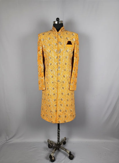 Elegant Women's Sherwani Suit | Indo-Western Designer Jodhpuri Jacket with Pants | Traditional Wedding Guest Dress