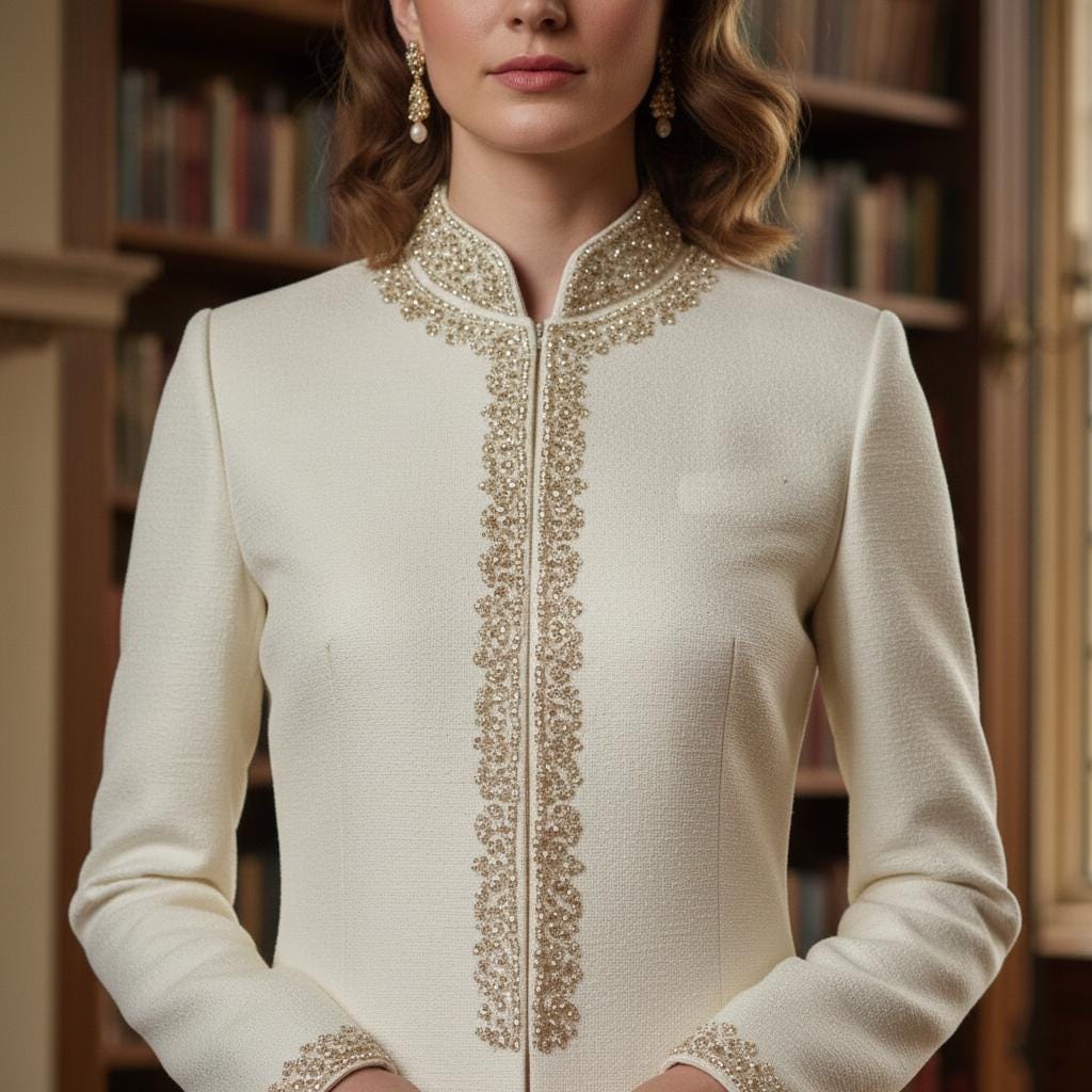 Elegant Women's Sherwani Suit | Indo-Western Jodhpuri Jacket, Pants