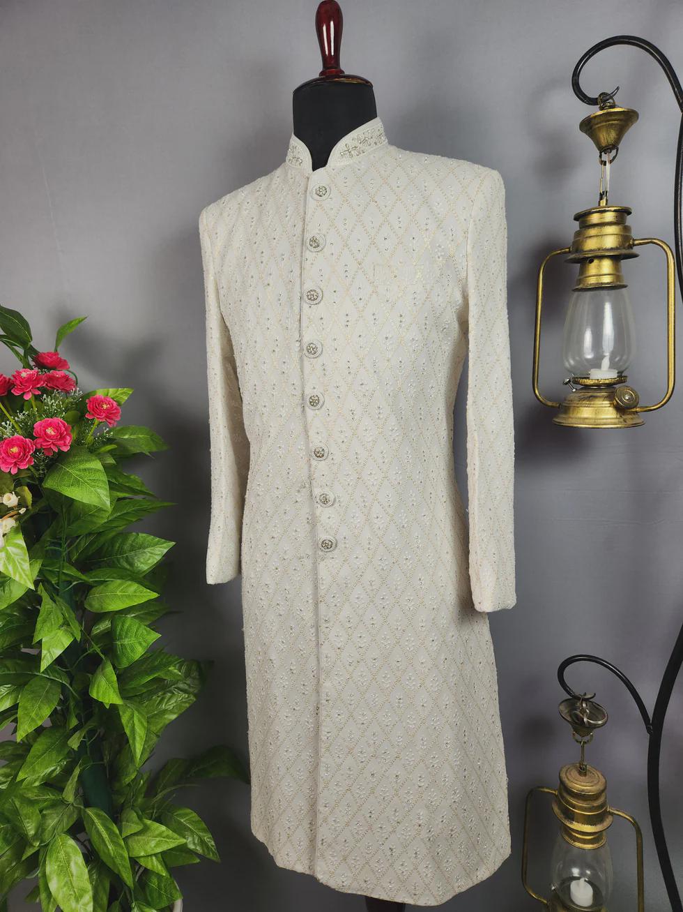 Elegant Women's Sherwani Suit | Indo-Western Wedding Guest Dress