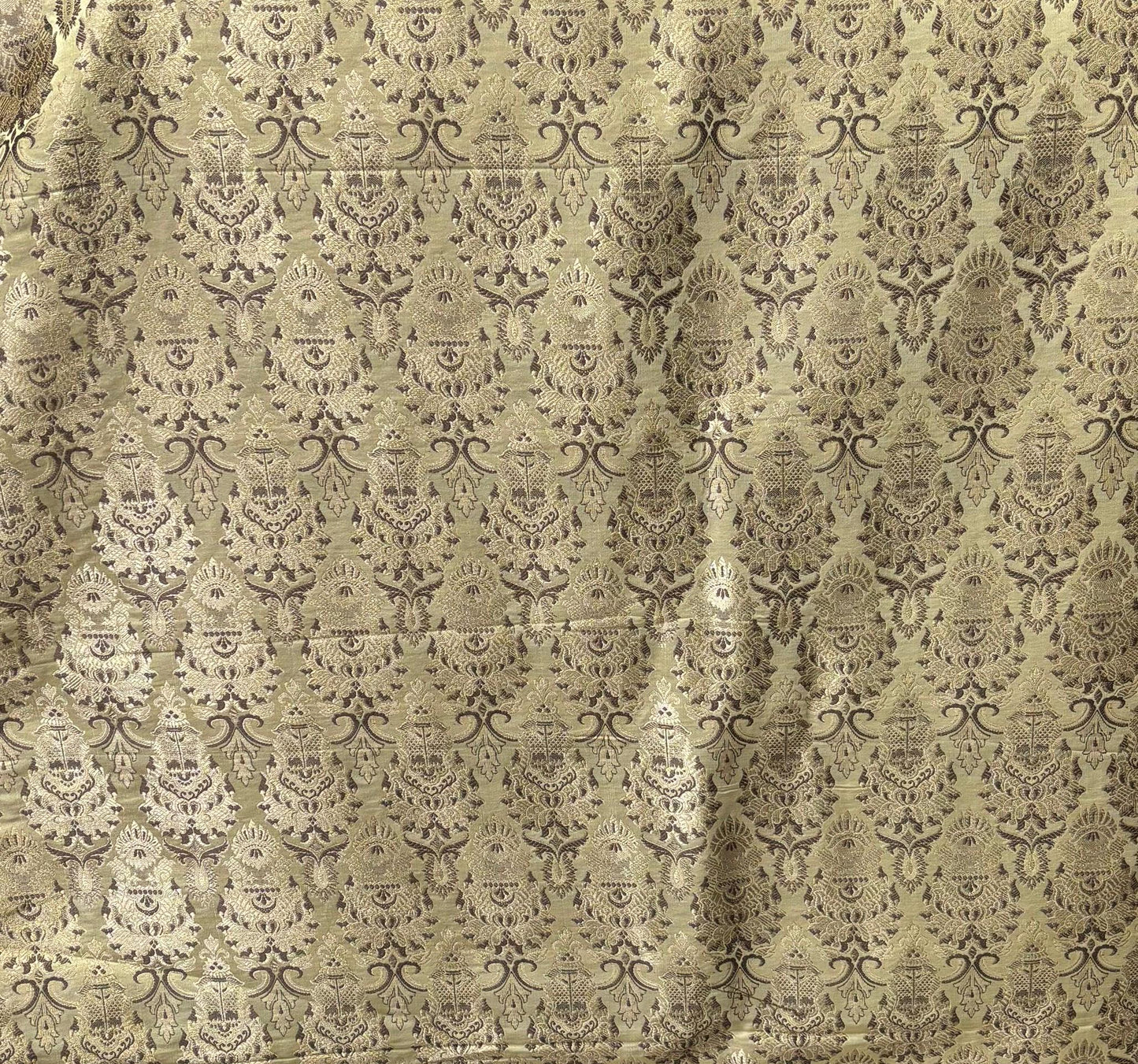 Gold Brocade Sherwani Suit | Women's Indo-Western Achkan, Made to Measure