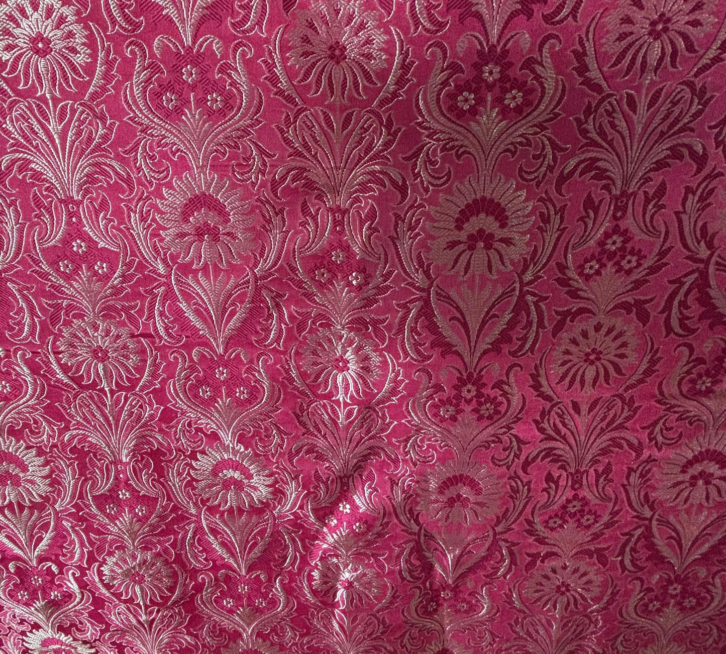Magenta Pink Silk Brocade Women’s Sherwani Suit | Indian Wedding Guest Outfit | Festive Mehendi Dress