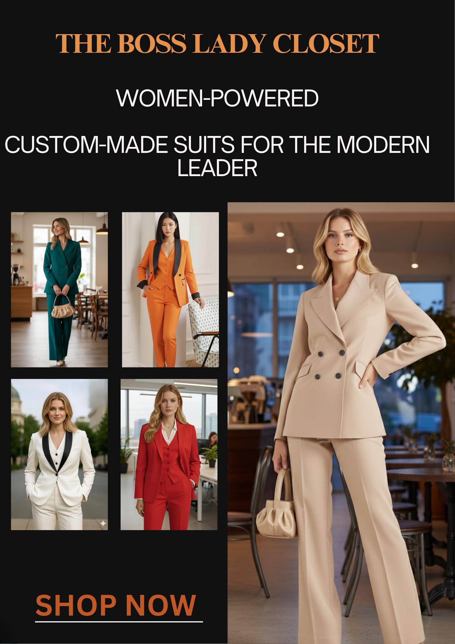POWDER BLUE Tuxedo Suit: Women's 3-Piece Formal Pant Set