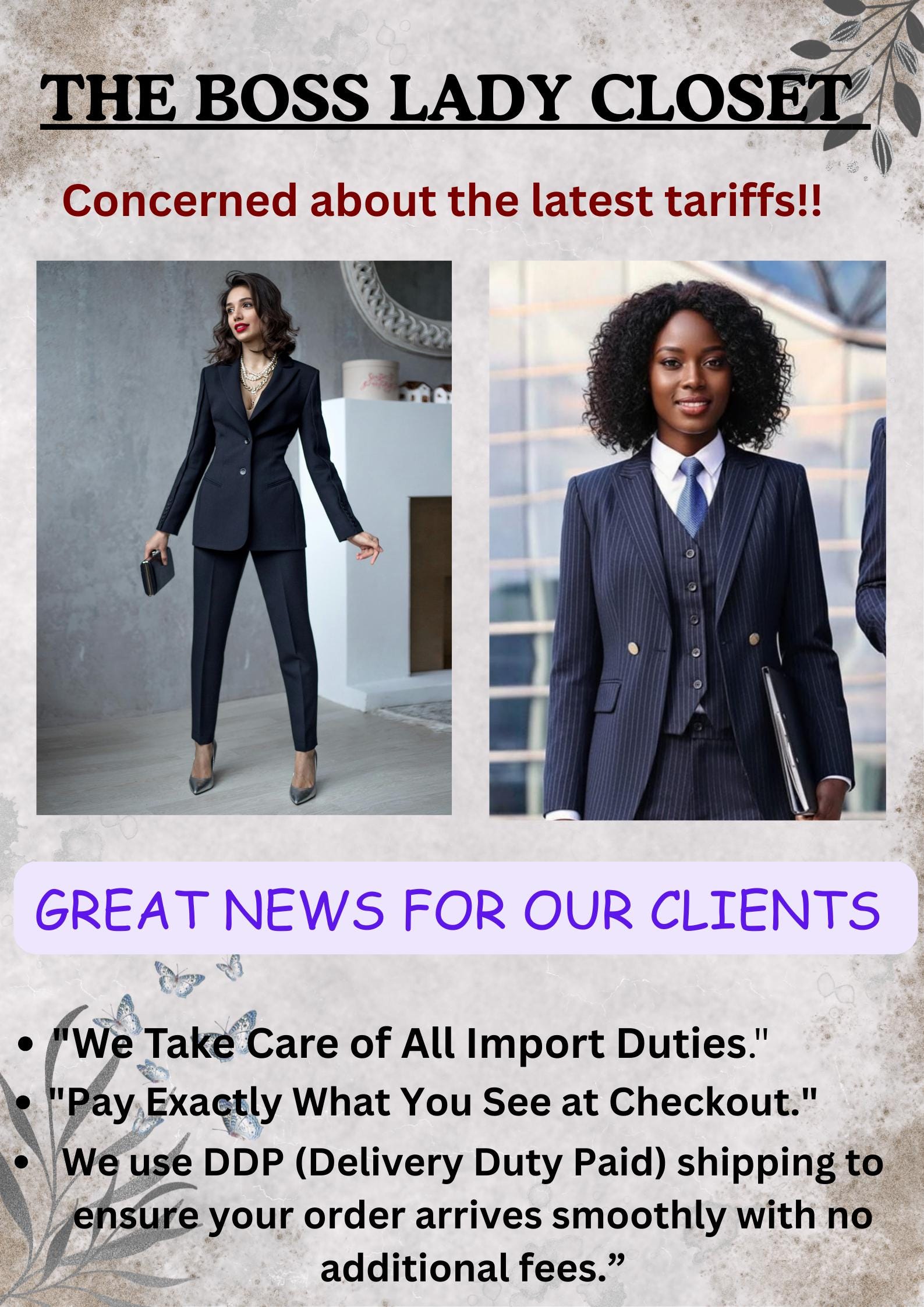 Women’s DUSTY BROWN color 2 Piece Suit | Blazer & Pants | Custom Tailored Formal Outfit