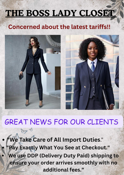Women’s DUSTY BROWN color 2 Piece Suit | Blazer & Pants | Custom Tailored Formal Outfit